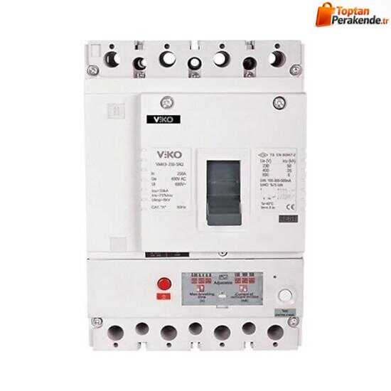 Viko - VMR2-100-SN2 4x100A 25ka Sn2 Kaçak Akımlı Sabit Kompakt Şalter